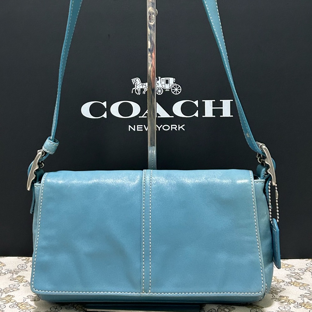 COACH Y2K ‘05 Hampton Demi Messenger Flap Convertible Strap X Body/Shoulder Bag